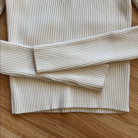 Nordstrom Ivory Ribbed Sweater - Picture 5 of 7